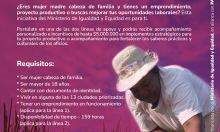 Convocatoria para mujeres cabeza de hogar