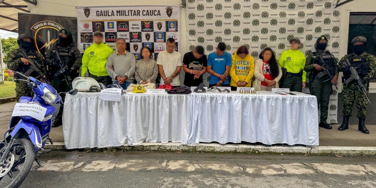 Operación “Guarida” deja siete capturados en la comuna 6 de Popayán