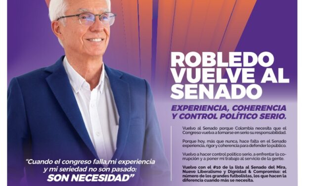 Jorge Enrique Robledo, una necesidad en el Senado