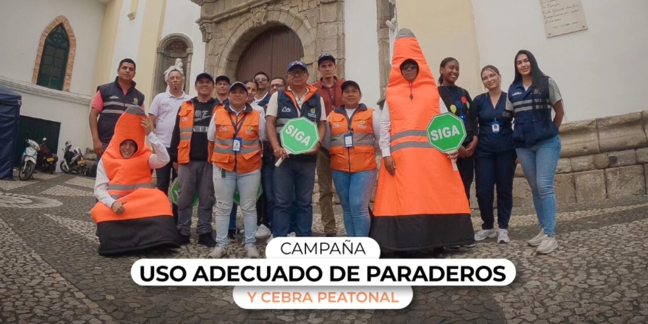 Movilidad Futura Realiza campaña para el uso adecuado de paraderos y cebras peatonales