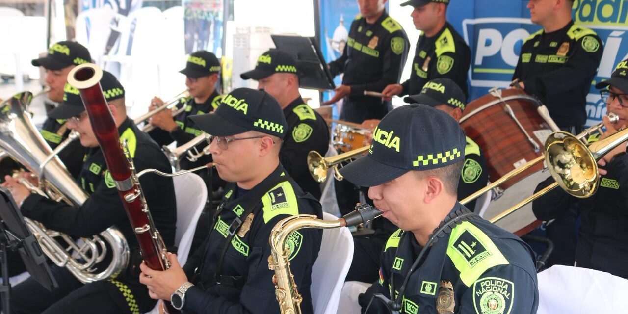 Banda sinfónica policía cautivó a Popayán en Semana Santa