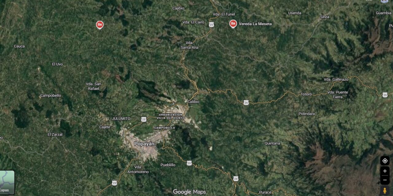 Masacre en zona rural de Popayán deja múltiples víctimas