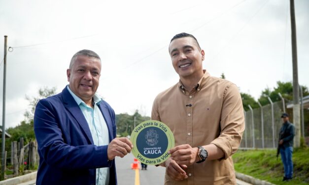 Silvia: más de 6 kilómetros pavimentados transforman la movilidad rural