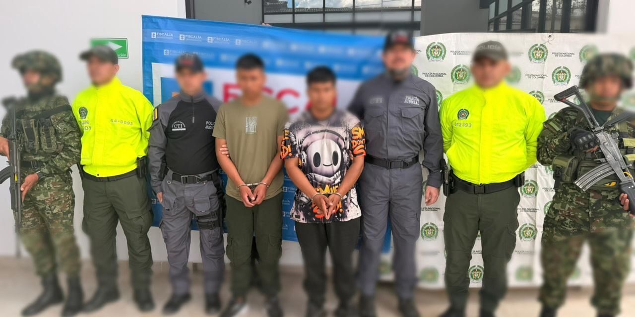 Explosivistas capturados del GAOr Carlos Patiño en Popayán