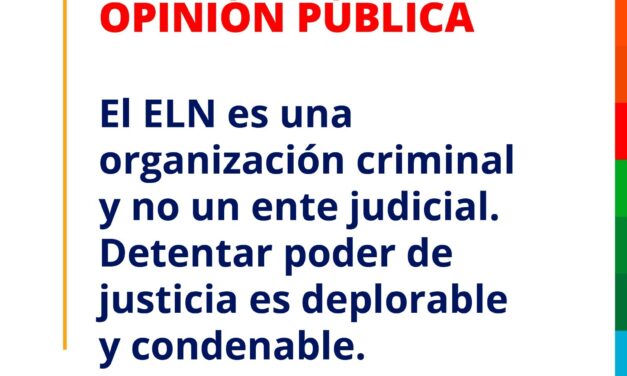 ELN no puede ejercer justicia: Federación Nacional de Departamentos