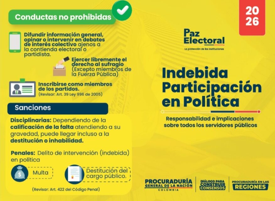 Paz Electoral: Gobierno del Cauca y Procuraduría fortalecen estrategia