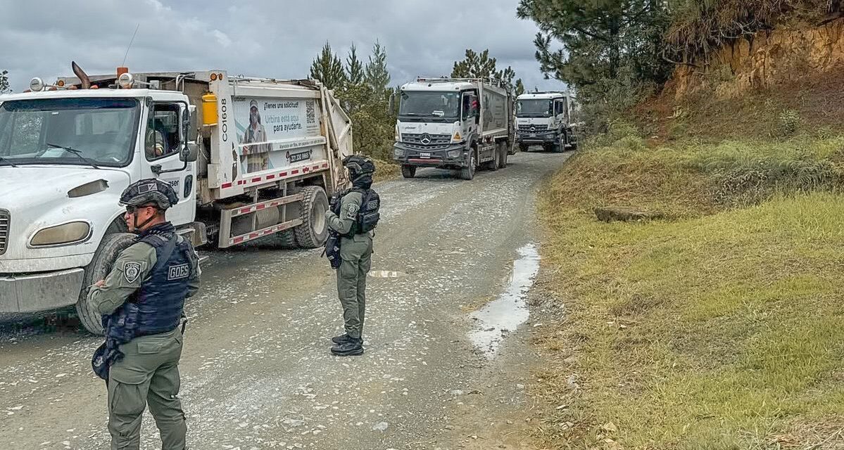 Urbaser cuenta con acompañamiento permanente de la Policía Metropolitana de Popayán