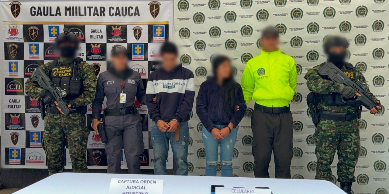Capturan a tres presuntos responsables de homicidio en Popayán