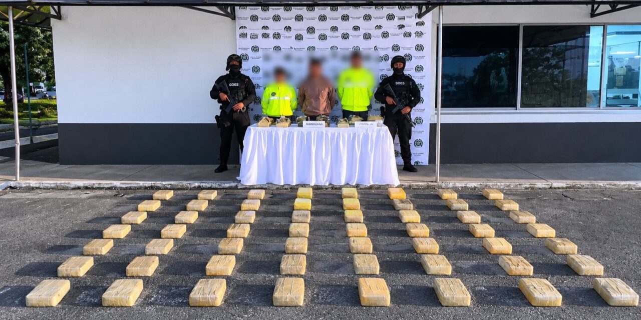 Centro de acopio de marihuana en Popayán: incautan 103 kilos de droga