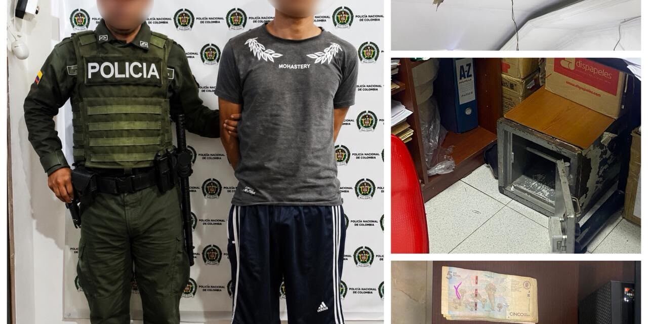 Capturado presunto responsable de afectar establecimiento comercial