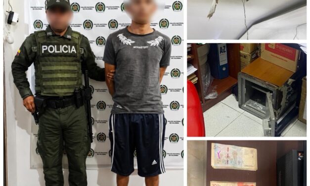 Capturado presunto responsable de afectar establecimiento comercial