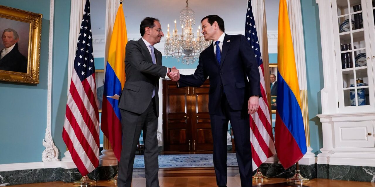 Vicepresidente José Manuel Restrepo inicia reuniones en Washington con Marco Rubio