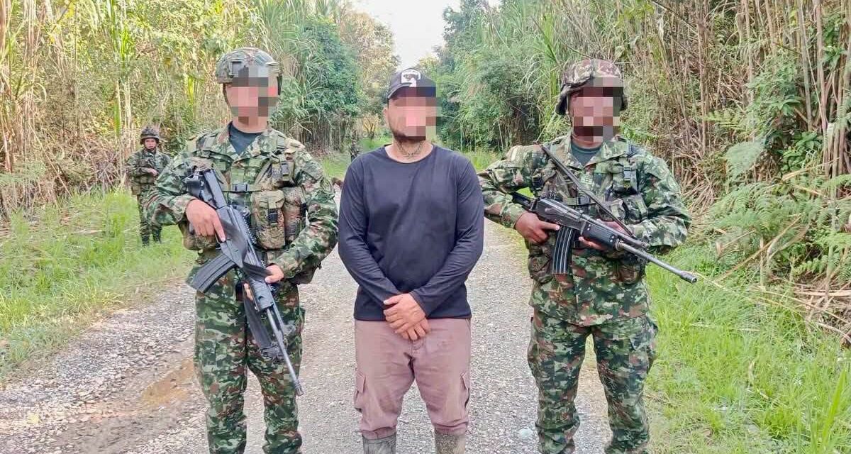 Capturan a alias ‘Tulande’, uno de los más buscados por minería ilegal en Cauca
