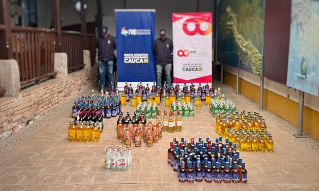 Contrabando de licores: Gobernación del Cauca decomisa 586 unidades en operativo en el norte del departamento