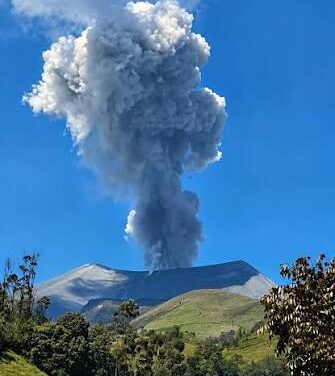 Volcán Puracé en alerta amarilla: nuevas emisiones de ceniza y recomendaciones