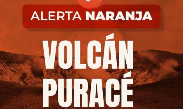Alerta del volcán Puracé pasa a naranja: qué significa y recomendaciones