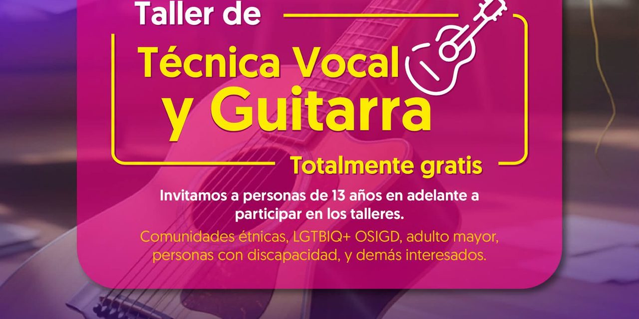Taller de Técnica Vocal y Guitarra: abiertas las inscripciones