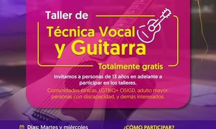 Taller de Técnica Vocal y Guitarra: abiertas las inscripciones