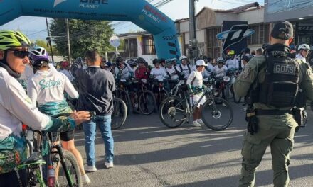 GOES garantiza la seguridad en la ruta ciclística de Sotará