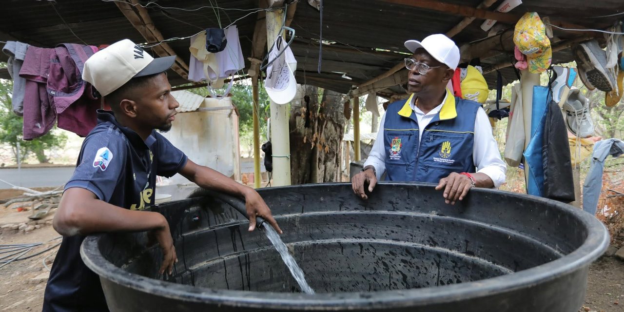 Gobierno del Cauca entrega agua potable en el Patía por sequía