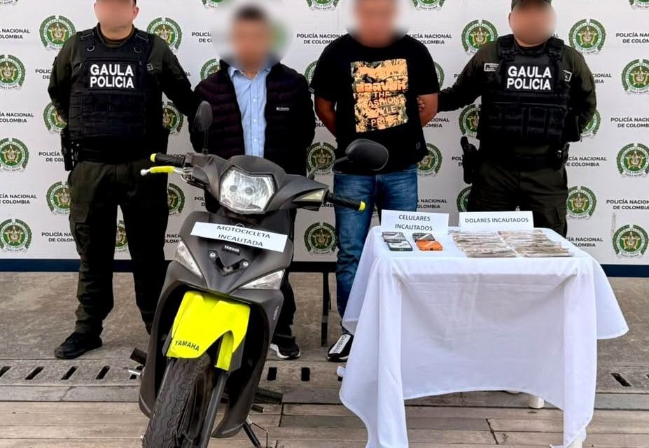 Capturan extorsionistas en Popayán tras exigencia de 60 millones