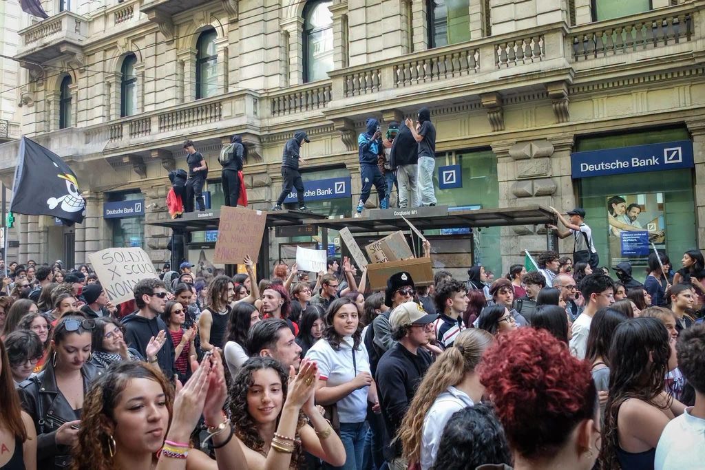 Protestas en Italia