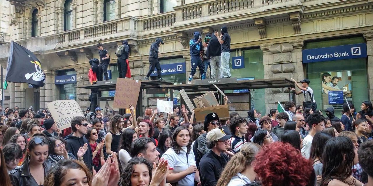 Protestas en Italia: violencia y saqueos en Milán dejan cientos de detenidos