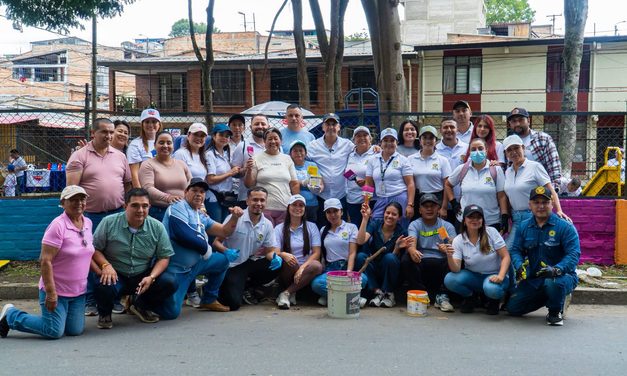 Jornada de embellecimiento en el parque del barrio Tomás Cipriano de Mosquera